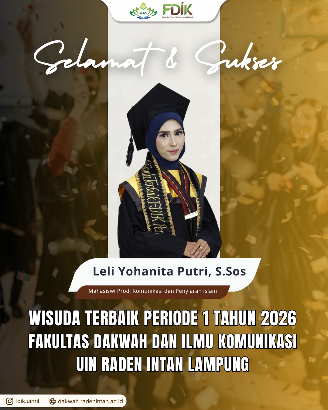 Luar Biasa! Raih Predikat Cumlaude, Wisudawati Ini Jadi Lulusan Terbaik Fakultas
